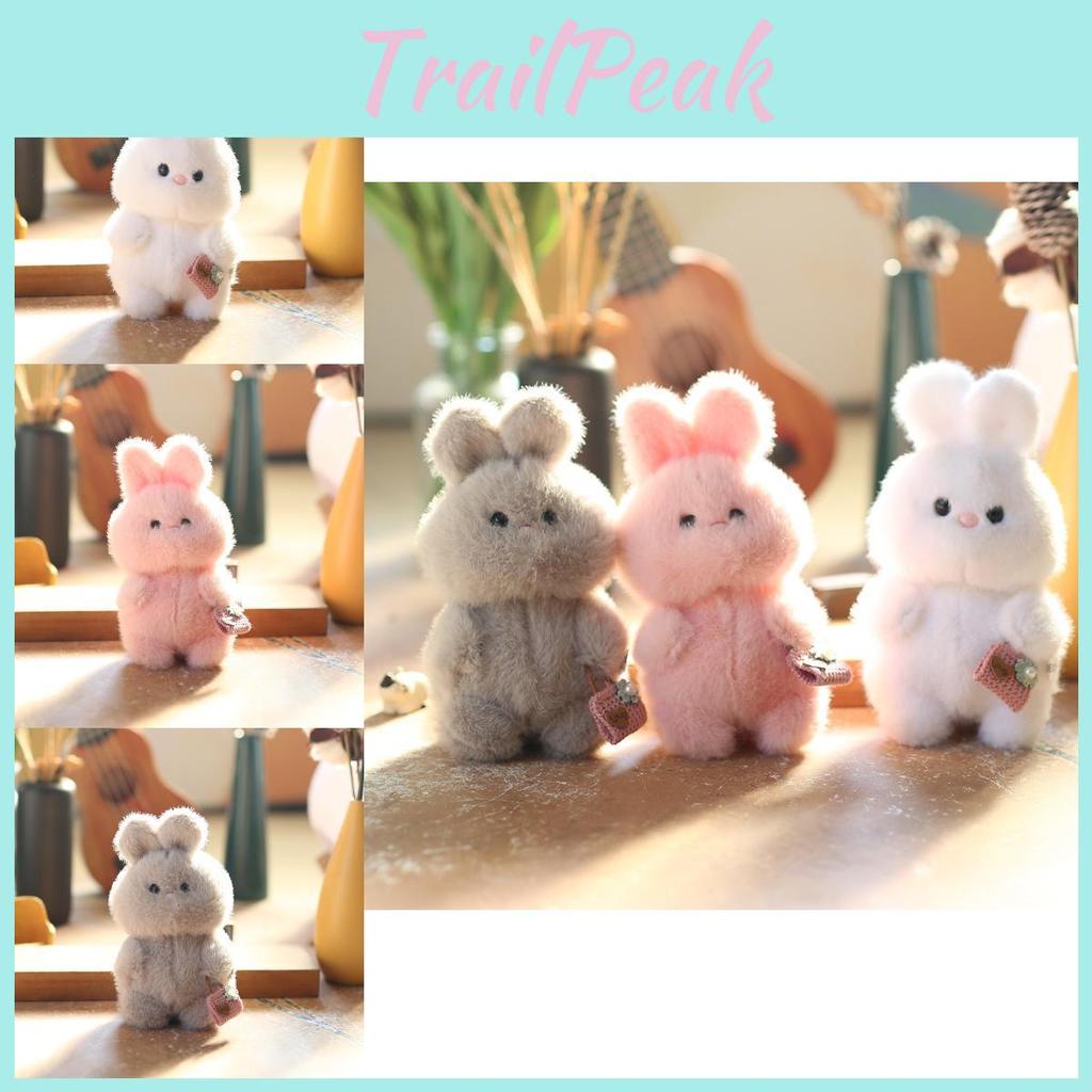 Weicher und kuscheliger Kaninchen-Plüschanhänger-Schlüsselanhänger, ideal zur niedlichen Taschenverzierung