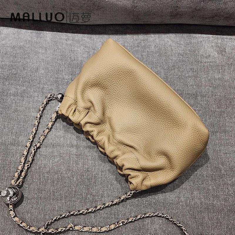 Genuine Cowhide Women's Bags Unique Shoulder Bag Small Soft Celebrity Style Luxury Elegant