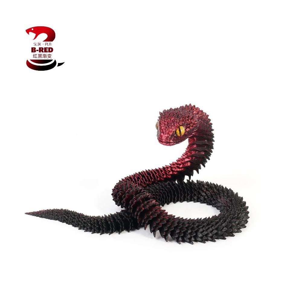 3D Printed Snake Rotatable Joints Snake Figurines Home Office Desktop Crafts Ornament Creative Home Garden Landscape DIY Animal