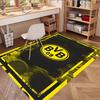 Borussia Dortmund Print Rug, Washable Floor Carpet, For Entryway Dorm Laundry Room Office Study, Home Decor Birthday Christmas Gift