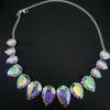 Water Diamond Geometric Drop Necklace For Party And Gift For Women