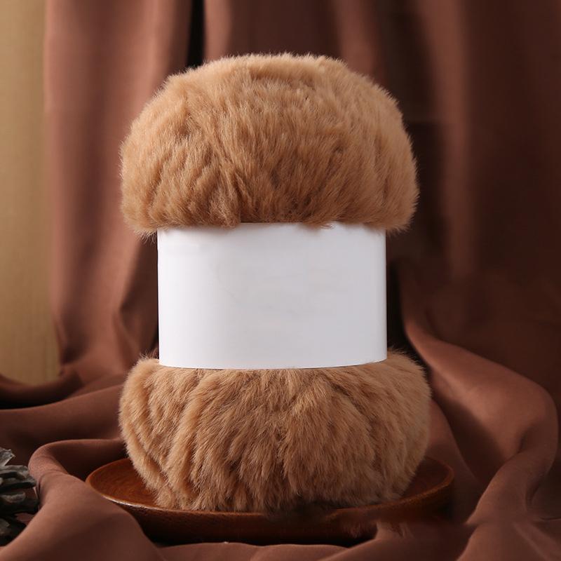 Wool Circle Solid Color Yarn Hand Woven Diy Scarf Hat Sweater Medium Thick Merino Wool Thread Soft And Comfortable Fluffy