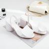 Fashion Designed Square Heel Sandals For Women Roman Square And Round Trendy And Unique Thick Heel Back Strap Sandals Large Size