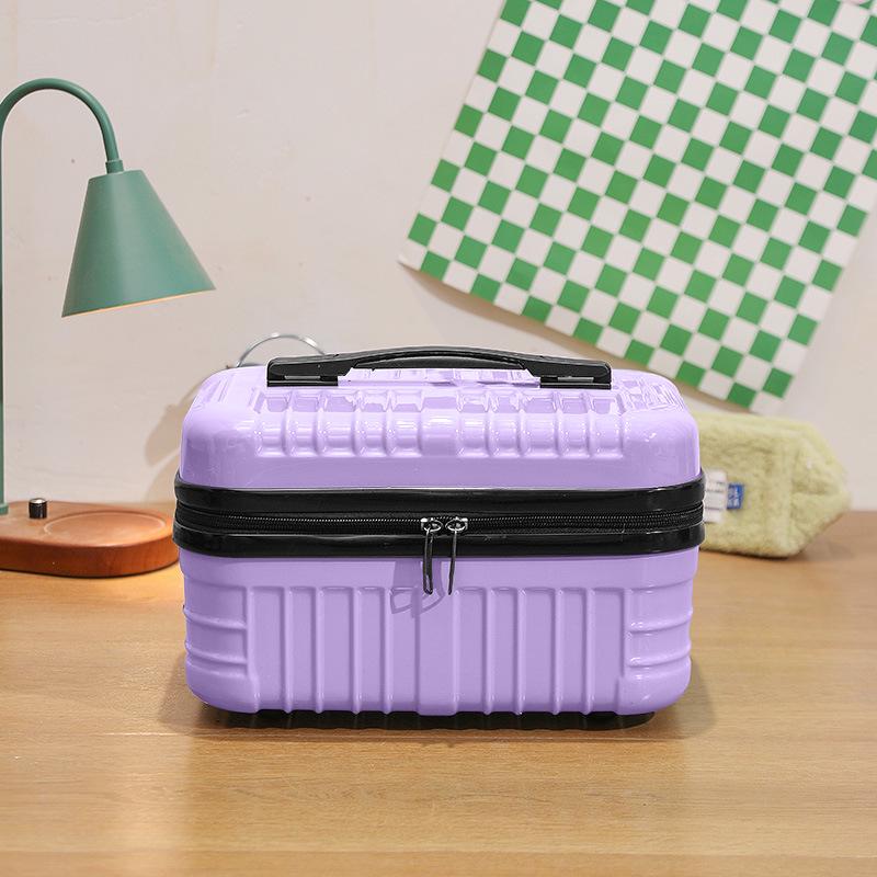 16-Inch Women's Lightweight Carry-On Suitcase & Makeup Bag with Lock