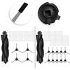 Main Roller Brush Side Brush Filter Pack for Cleanova For W7 W11 W15 Vacuum