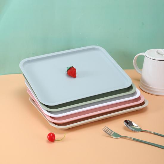 Fruit Storage Tray Nordic Style Pack Food Rectangular Storage Plate for Living Room