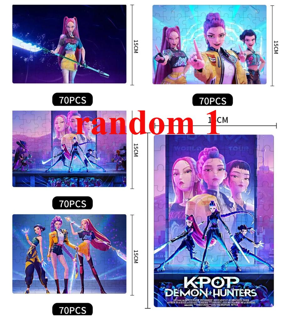 Nuevo kpop Caza de Brujas Puzzle Cazadores de Demonios Rumi Juguete Ensamblado Modelo Puzzle Regalo