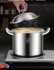 Extra Tall 316 Stainless Steel Stock Pot - Food-Grade, Deepened & Thickened, Large Capacity, Perfect for Stewing & Soups