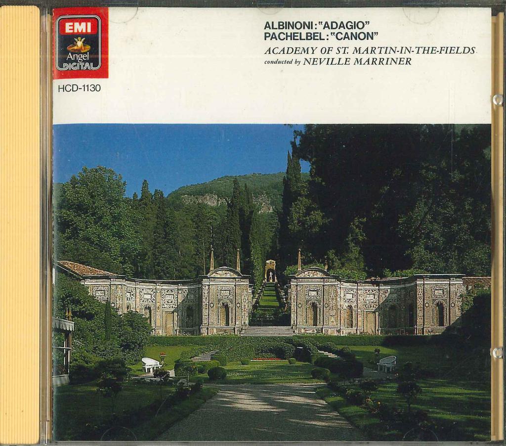 CD NEVILLE MARRINER - Albinoni Adagio / Pachelbel Canon HCD1130 EMI Japan Classical Used