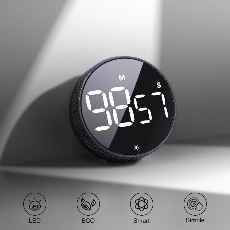 Digital Magnetic Kitchen Timer Manual Countdown Rotation Timer Mechanical Cooking Timer Cooking Shower Stopwatch