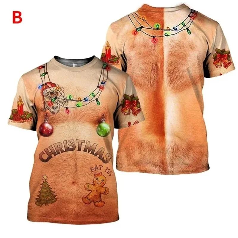 Sexy,Funny,Unrestrained Pattern Printed Men's T-shirt With Street Elements Round Neck Fashion Plus Size