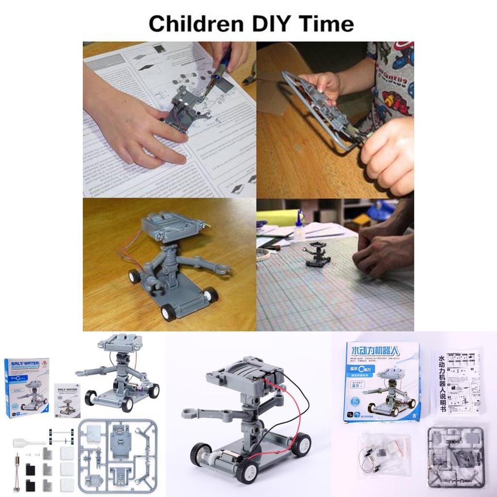 Salt Water Powered Car Science Toy With Assembly For Kids Educational Fun
