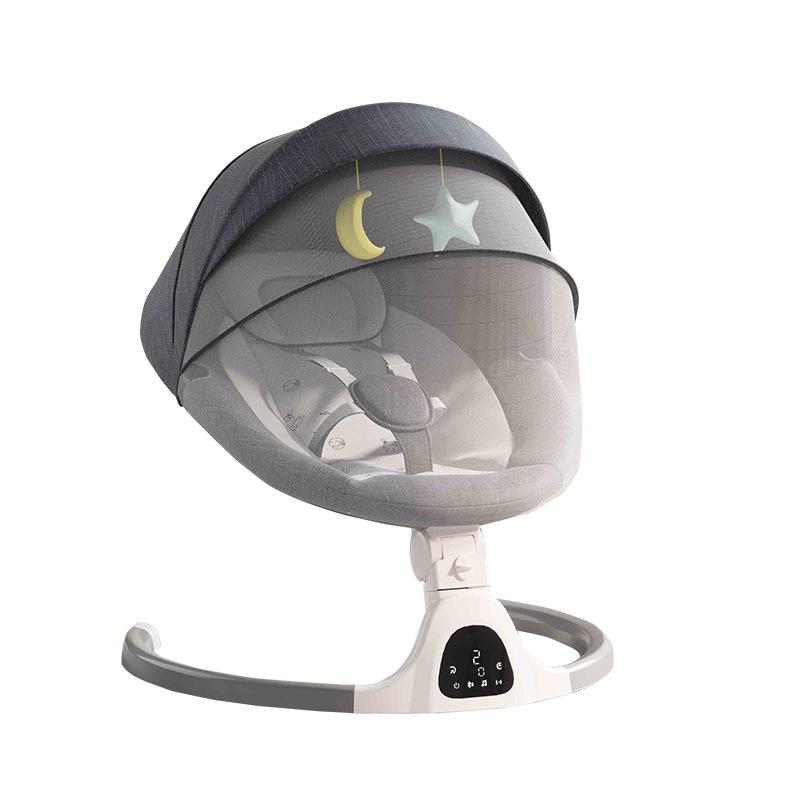 

Умное цифровое детское электрическое кресло-качалка с успокаивающей люлькой и откидным сиденьем