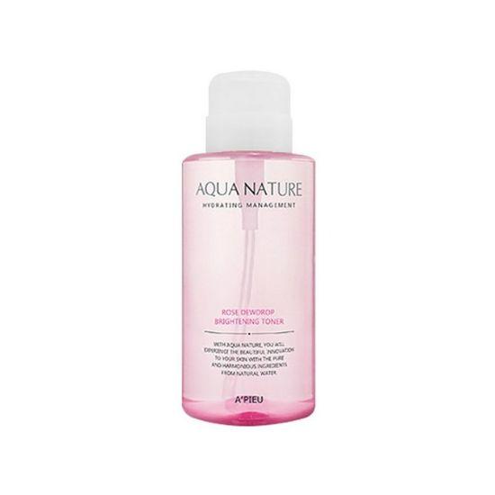 A pieu Aqua Nature Rose Dew Drop Brightening Toner – Hydrating & Radiance Boosting 500ml