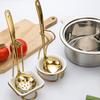 Slotted Spoon Portable Whisk Vertical Multifunctional Spoon Rest Holder for Hotpot Restaurant Counter Household Kitchen Utensil