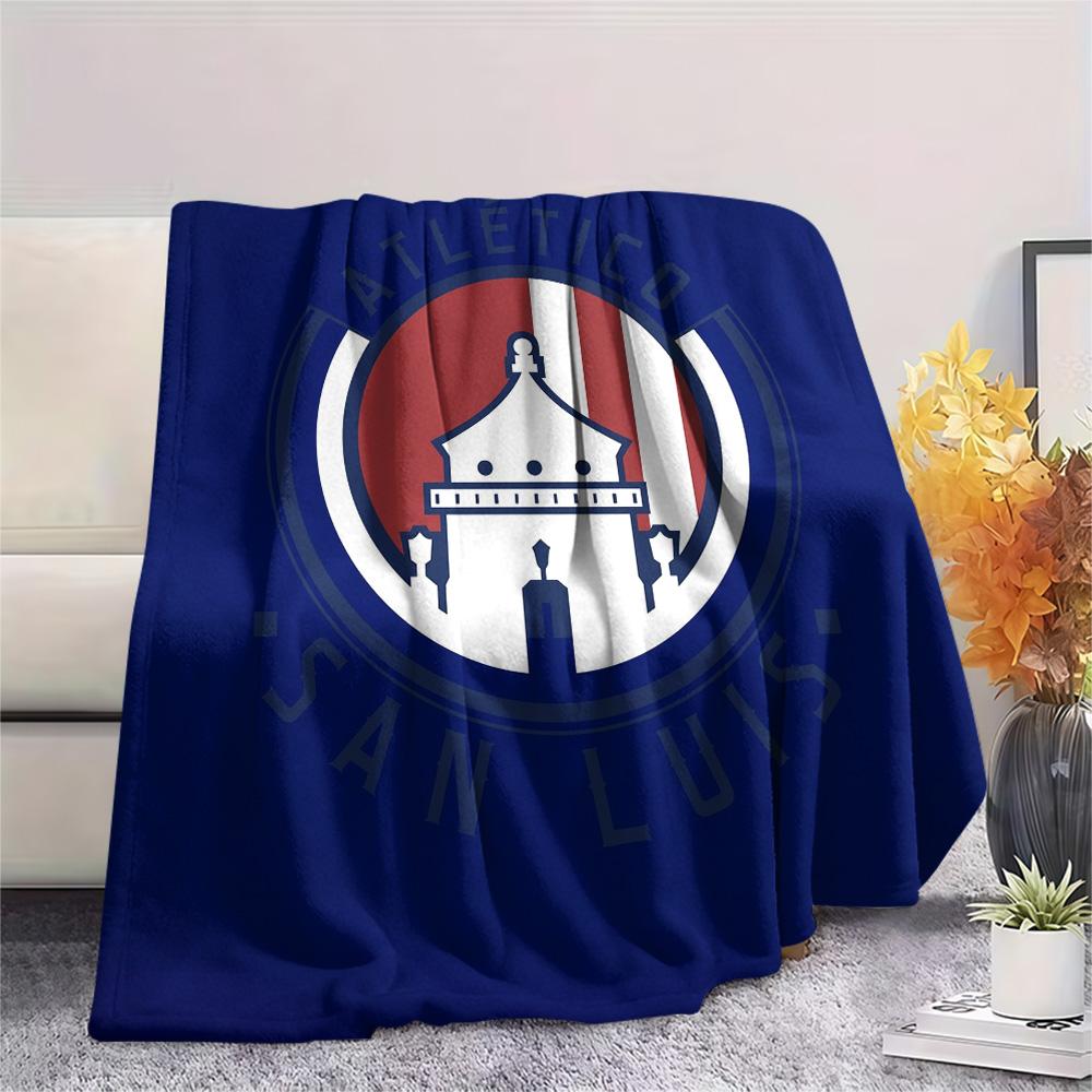 Club Atlético San Luis  Print Flannel Blanket, High quality Comfortable for All Seasons, Home Decor, Warmth and Comfort