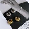 Fashion Cold Wind Niche Design Brass Gold Plated Temperament Wild Metal Winding Horn Sexy Earring Ear Clip