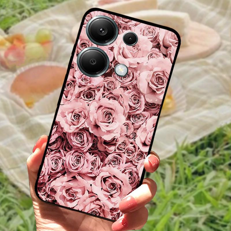 For Poco M6 Pro 4G Case Poco M6 4G Cover Silicone Soft Marble Bumper Coque for Xiaomi Poco F6 Redmi Turbo 3 5G Protective Fundas