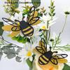 12pcs 3D Double Layer Bees Wall Stickers Living Room Wedding Party Decoration Kids Room Household Decor DIY Wall Art Stickers