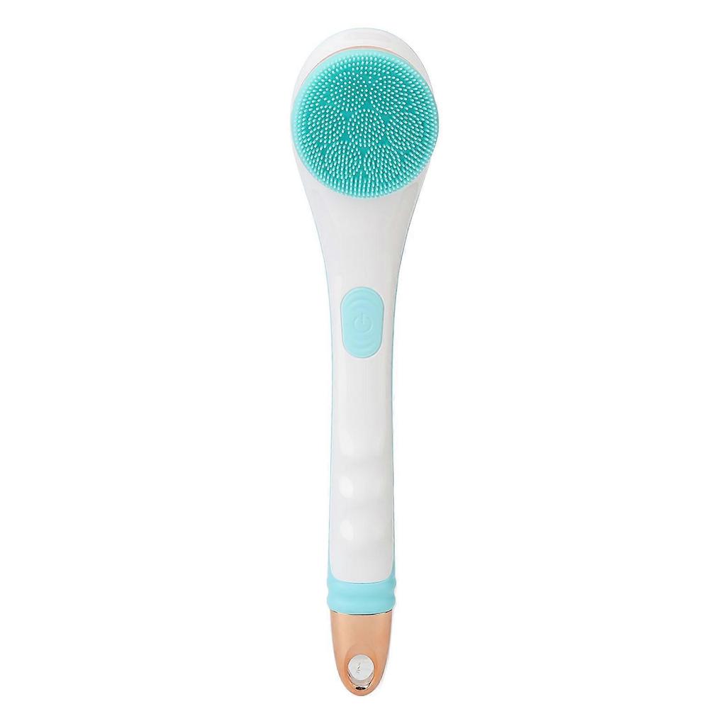 Electric Body Brush Set 360 Degrees Rotating 4 Heads Long Handle Bath Cleansing Scrubber