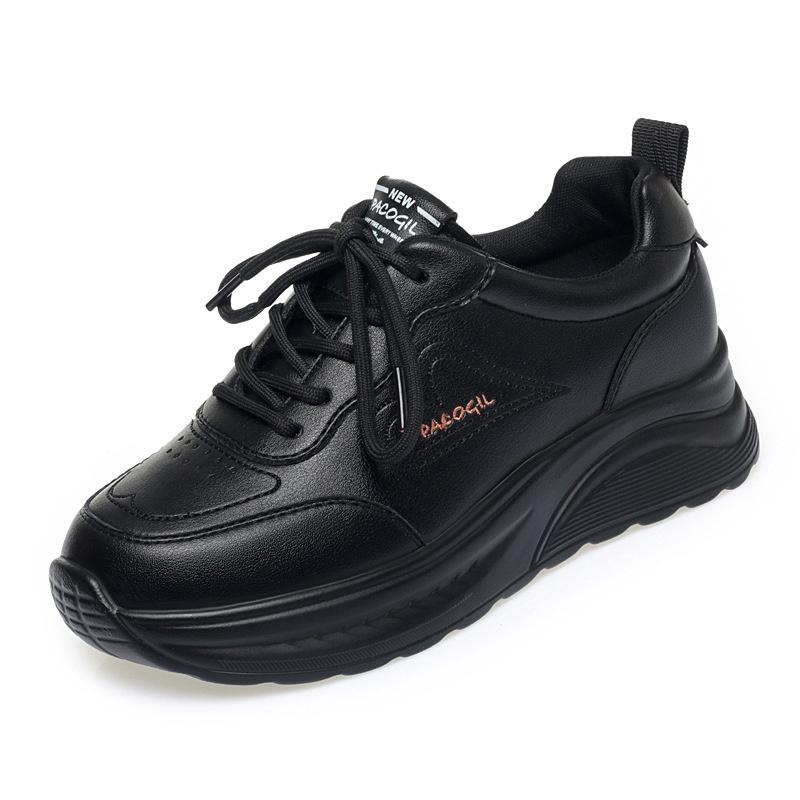 Thick-Soled White Shoes For Women Lightweight Casual Sports New Mother Shoes Spring Autumn Single Shoes Middle-Aged And Elderly