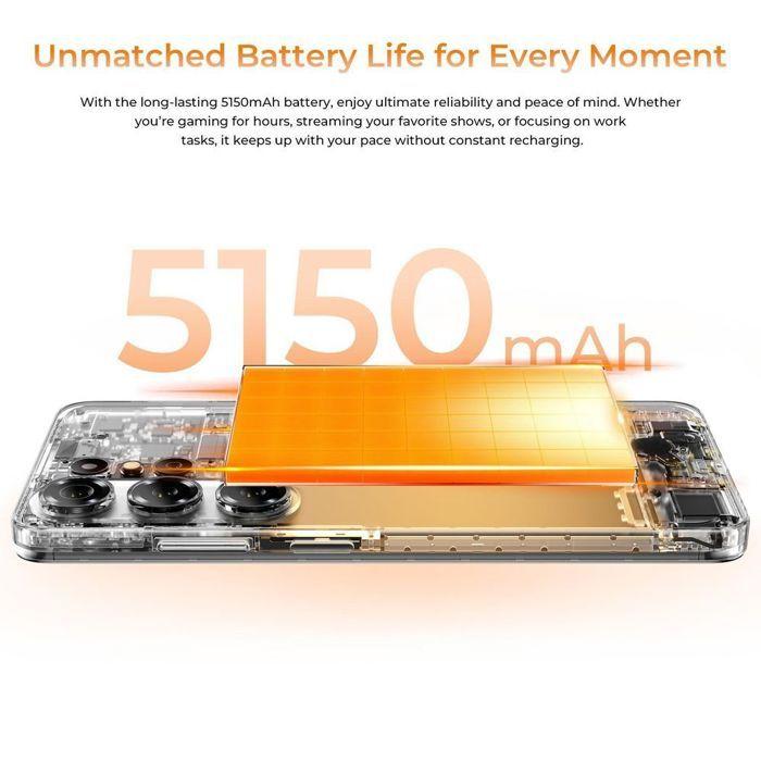 OUKITEL C26 Smartphone 16GB+128GB/1TB 6,63" Batería 5150mAh Teléfono Móvil Android 16 Doble SIM/Face ID/GPS Azul