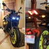 Pair Amber 14-LED Motorcycle 12V Turn Signals Blinker Lights For Honda Suzuki EA
