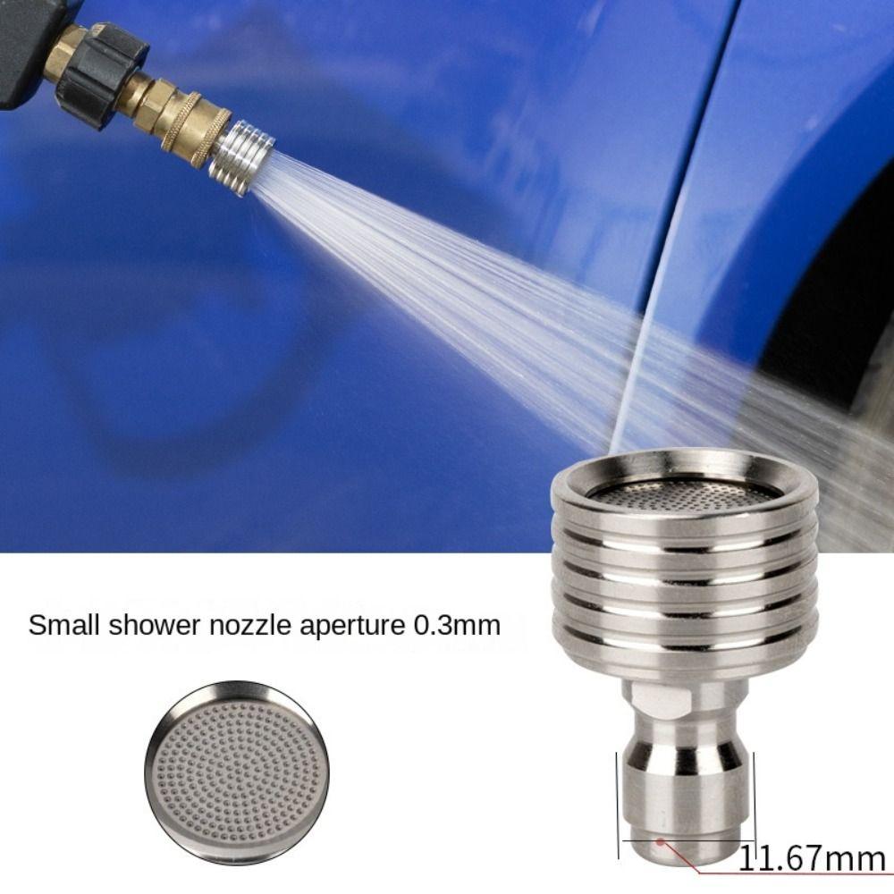 High Pressure Car Washing Nozzle Stainless Steel Universal Connection Nozzle  Car Washing