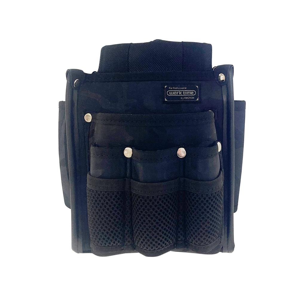 Kozuchi Worktime Radical Electrician's Waist Pouch, 2-Drawer, All-Purpose, Camouflage Black, KNR-13MBK