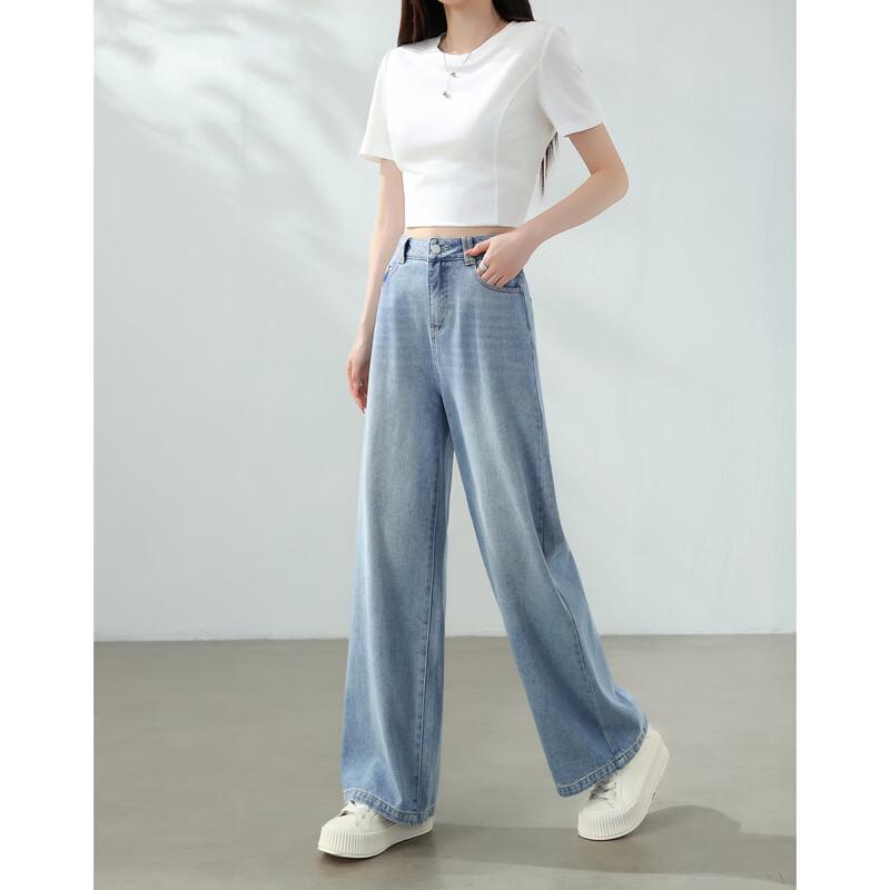 Betu Women's Loose Fit High-Waist Wide-Leg Jeans