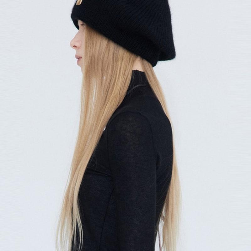 WNDERKAMMER Angora beret_Black