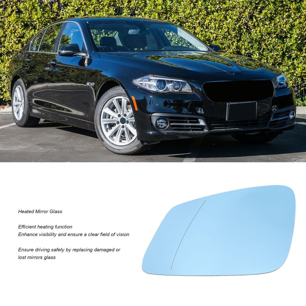 Heated Mirror Glass Clear Vision Blue  Modern  Rearview Mirror Glasses Accurate Fit with Backing Plate for Vehicle