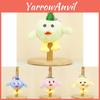 Soft Short Plush Cartoon Monster Keychain Kawaii Yellow Duck Stuffed Doll Bag Accessory