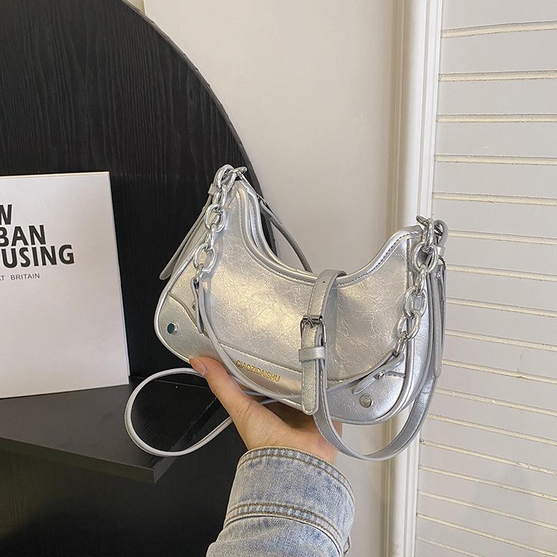 Bag Women's 2025 Summer New One Shoulder Underarm Bag Niche Design Chain Bag Fashion One Shoulder Crossbody Bag