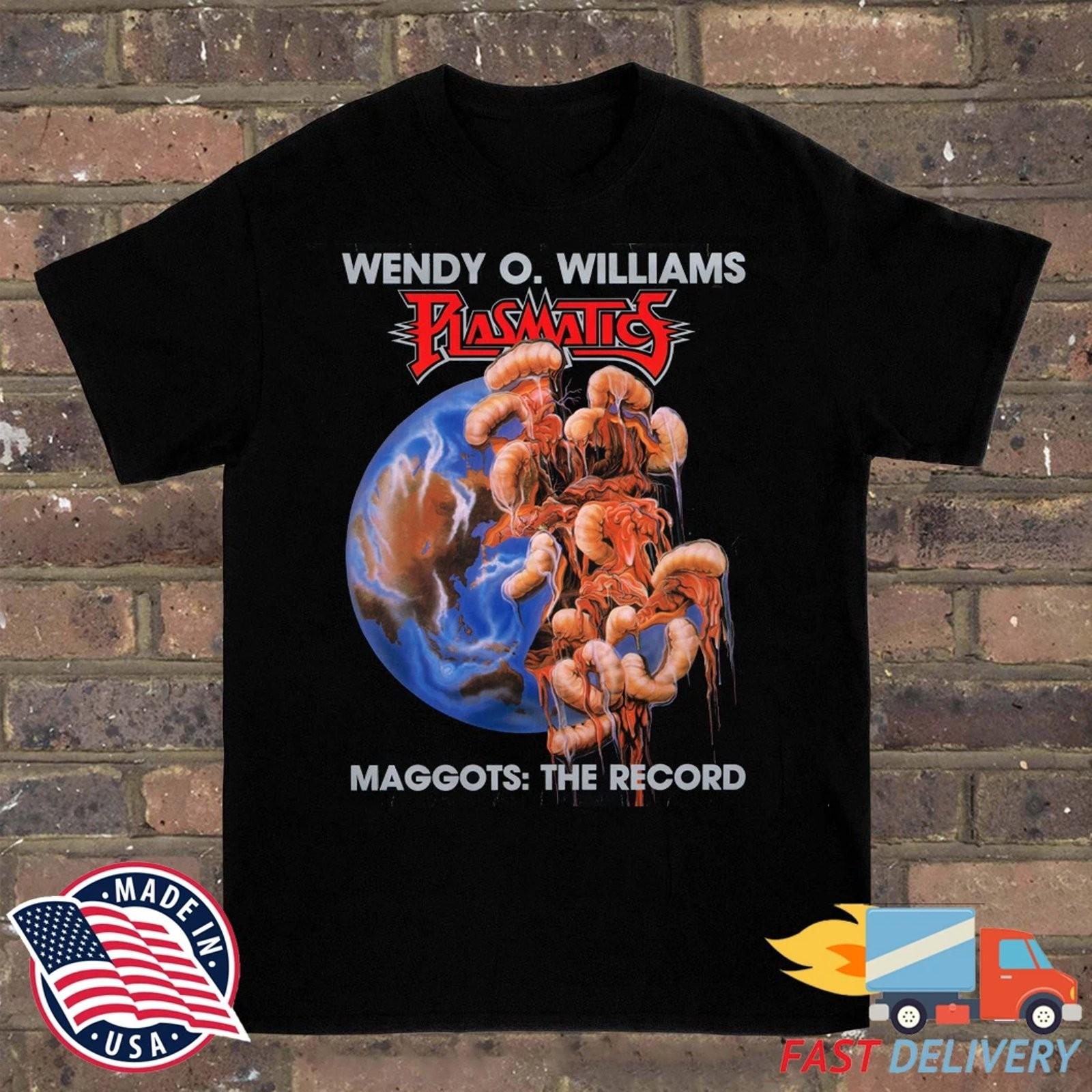 Plasmatics Maggots The Record Vintage Graphic Tee T-Shirt Mens Punk Rock Cool S