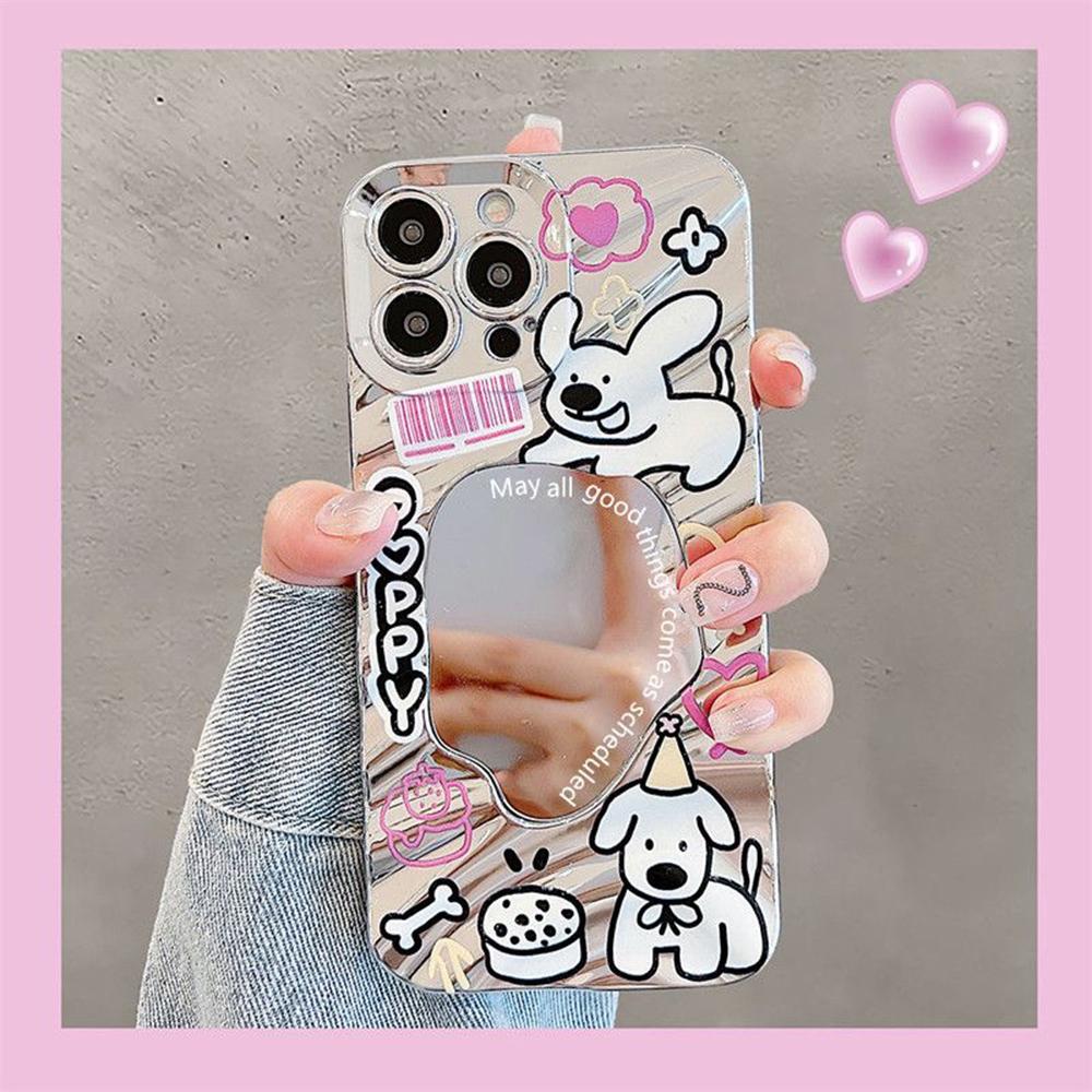 Makeup Mirror Phone Case for iPhone 11 13 16 Pro Max iPhone 14 15 12 13 Pro Max 16 Plus 13 Pro Samsung A55 A54 A15 A12 A52S A34 A14 A30S A53 A52 A50