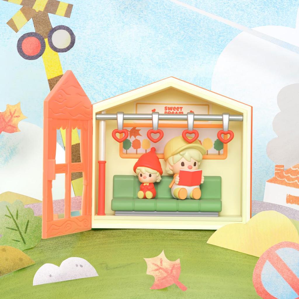 POP MART Süße Bohne Feiert Gewöhnliche Tage Serie Szene Set (1 Stück) Pop Mart Gachapon Blind Romantische Ring Box Serie 4 Szenen Set Geburtstagsgeschenk