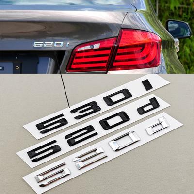3D ABS Auto Písmena Logo 520i 530i 540i Zadní Znak Kufr Nálepky Decals Pro BMW Řadu 5 520i 530i 540i G30 Auto Zadní Označení