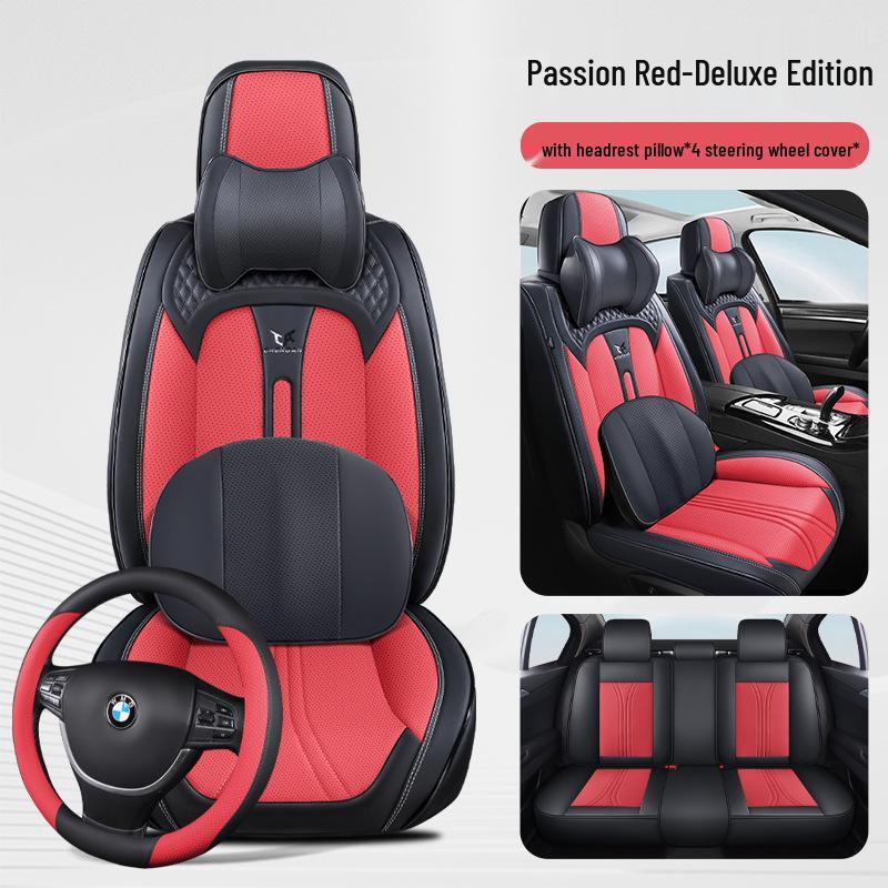 Breathable Leather Car Seat Cover Cushions for All Seasons