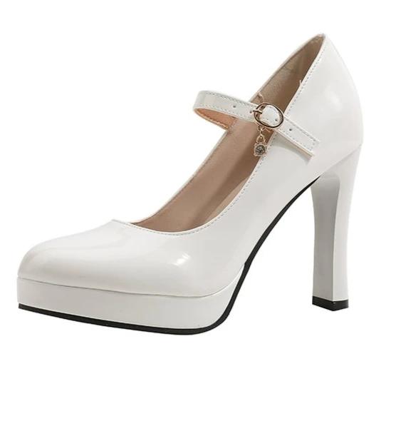 Fashion 2024 Women Baotou Round Toe Platform Heel Mary Janes Shoes Women Shallow Elegant Trend Comfortable Fashion Shoes Shoes for Women