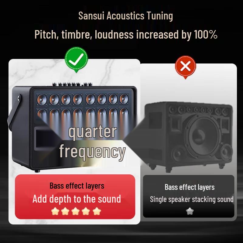 SANSUI Outdoor Karaoke Speaker with Display (E2S) (CN Version)