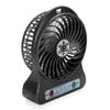 Portable Rechargeable LED Light Fan Cooler Mini Desk USB 18650 Battery Fan Box Fan Air Cooling Fan Fan for Stroller Table Fan