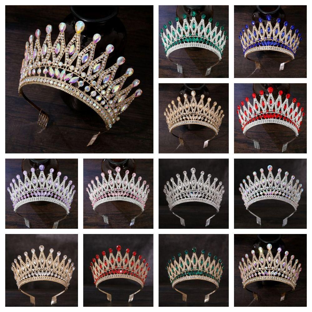 Antike Bronze Barockkrone Elegante Antike Griechische Tiara Exquisite Königinnen Tiara Krone Party