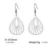Bohemian Flower Filigree Drop Earrings Stainless Steel Waterproof Dangle Earring Women Ethnic Jewelry Valentine Gift