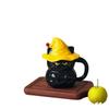 Ghost Cat Ceramic Mug with Lid Women's New High Appearance Level Cup  Home Drinking Water Souvenir