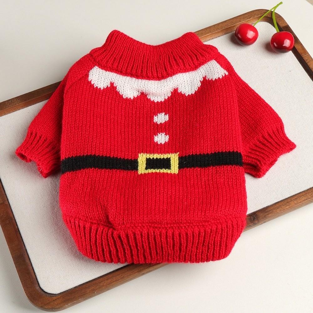 Pet Outfits Pet Sweater Xmas style Dog Turtleneck Soft Winter Dog Clothes Pet