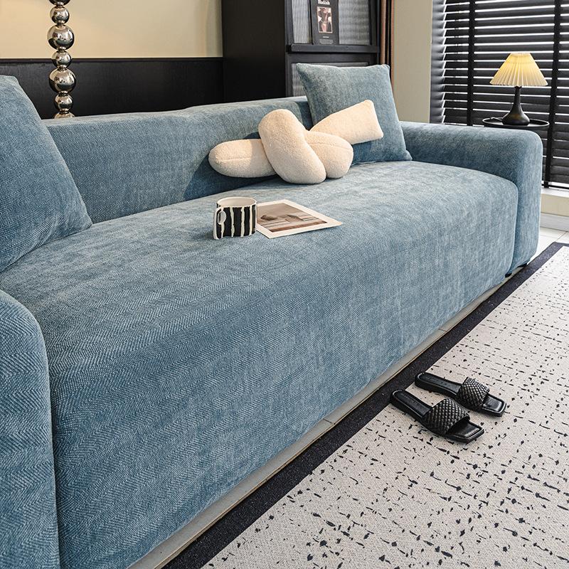 Retro Herringbone Sofa Cover Universal All Inclusive Thickened Anti Cat Scratch Elastic Cover Anti Slip Sofa Protective Cover