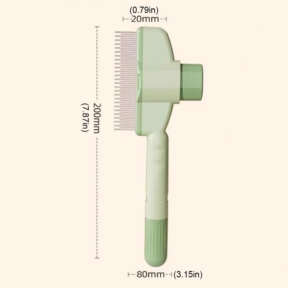 Dog Hair Remover Brush One-Button Hairs Cleaning Bath Brush Multi-Purpose Pet Cleaning Comb for Loosening Up Removing Debris