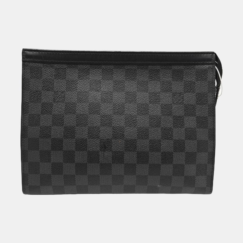 [Pre-Owned] Louis Vuitton Pochette Voyage MM 'Black Damier Graphite Canvas' - Good #PTP5C9