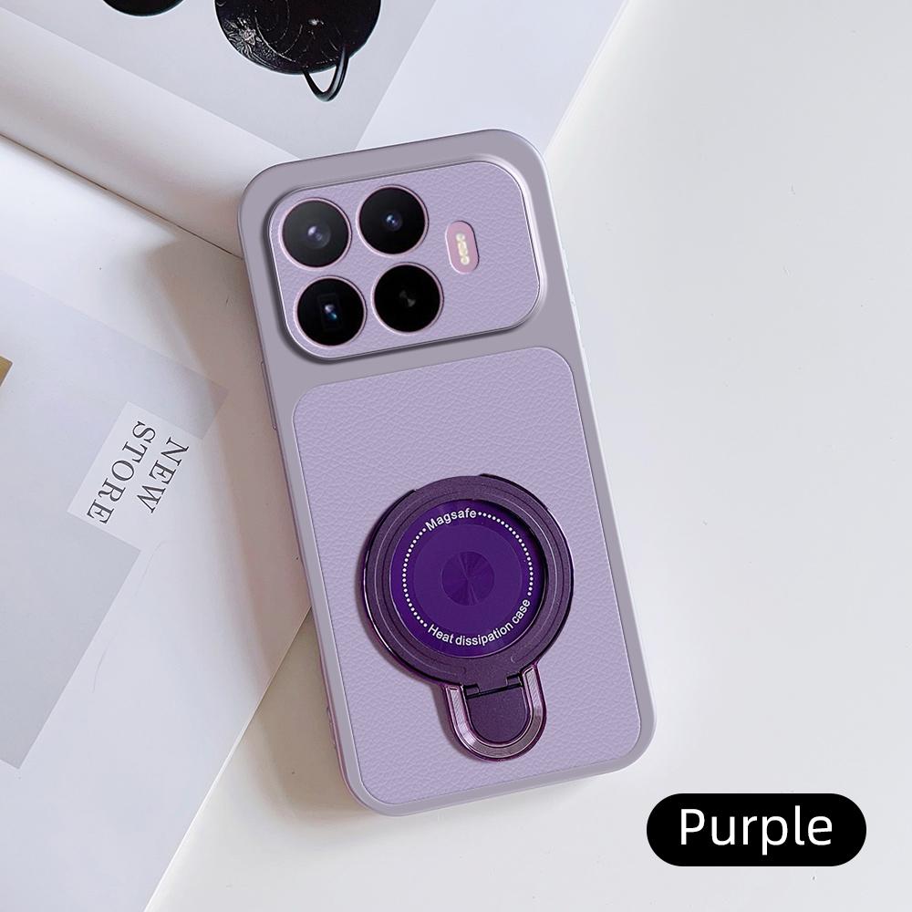 For Xiaomi 17T Pro Case Xiaomi 17T Cover Xiaomi 17 Max Xiaomi 17 leather Case Magnetic Bracket Magsafe Holder Stand Cover